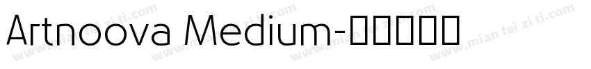 Artnoova Medium字体转换